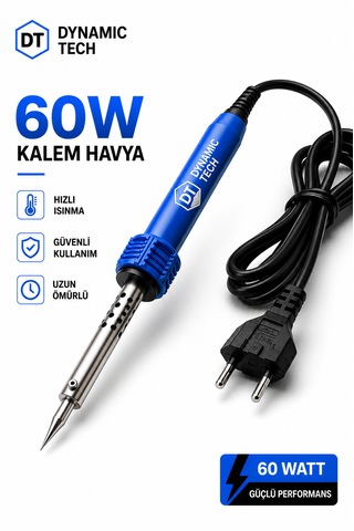 Profesyonel Lehim Makinesi Kalem Havya 60 Watt