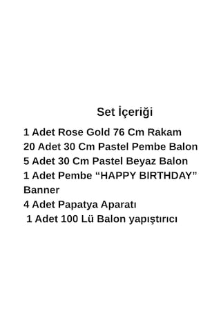 4 Yaş Pembe Papatya Temalı Rosegold Rakam Pembe Happy Birthday Banner Doğum Günü Süsleme