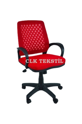 Clk-06 Fileli Petek Ofis Büro Bilgisayar Koltuğu Sandalyesi Kırmızı