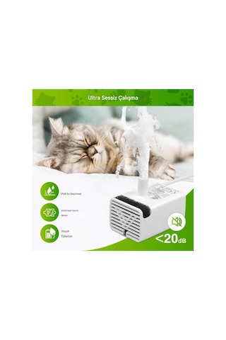Jy-830 Kedi Ve Köpek Su Pınarı İçin Led Işıklı Su Pompası - Sadece Pompa