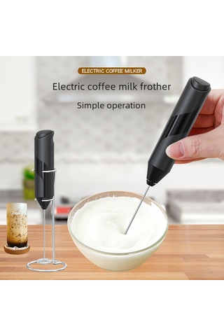 Yifomall Pilli Elektrikli Çırpıcı: Paslanmaz Çelik Vana, Kahve Köpükü Ve Krema Hazırlama, Standlı, Renkli Kutuda Ev Ve Pastane Kullanıma Uygun Diğer