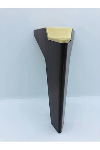 Karakoçaksesuar Plastik,16 Cm Ceviz-Gold Koltuk,Kanepe,Mobilya Ayağı (4 Adet )