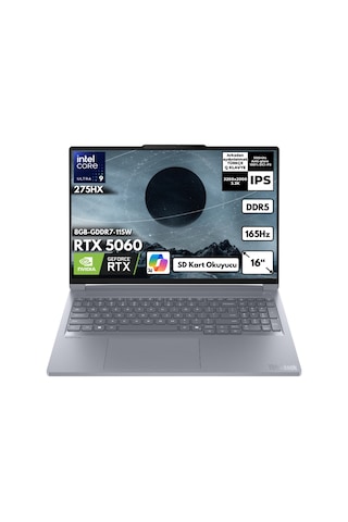 Lenovo ThinkBook 16P G6 IAX 21R0001JTXHMF3 Ultra 9-275HX 48 GB 1 TB SSD RTX5060 16" Free Dos Dizüstü Bilgisayar