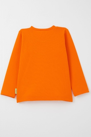 Breeze Kız Bebek Uzun Kollu Tişört Basic 9 Ay-3 Yaş, Turuncu Turuncu