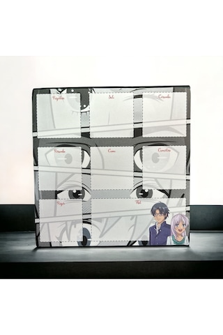 19.5x19.5cm 52 Yaprak Haftalık Planner - Anime Diğer