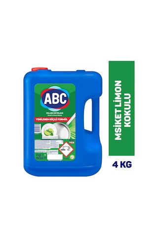 Abc Deterjan Bulaşık Deterjanı Misket Limonu 4 Kg