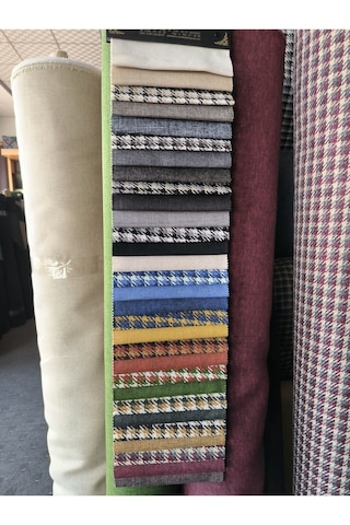 Ecem Life Yeşil Kareli Çay Seti 2 1 1 Puf Çok Renkli