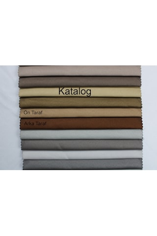 Dauble Blackut Karartma Perde Tek Kanat 1x2 Amerikan Pileli Fon Perde Camel