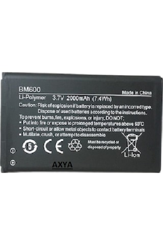 Senalstore Sony Xperia M2 Uyumlu Arka Kapak Pil Kapağı Zyxel Wah7608 300 Mbps 2.4 Ghz 4g-lte Router Batarya Pil Bm600