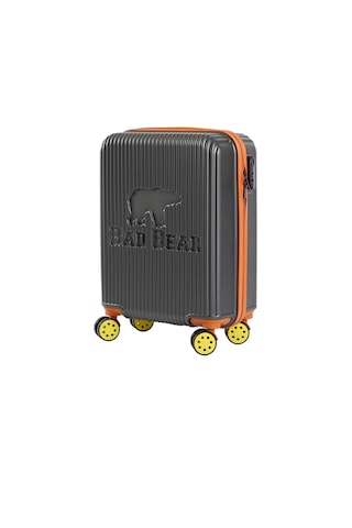 Bad Bear Logo Antrasit Kabin Boy Tekerlekli Abs Valiz 40 Lt. - Antrasit