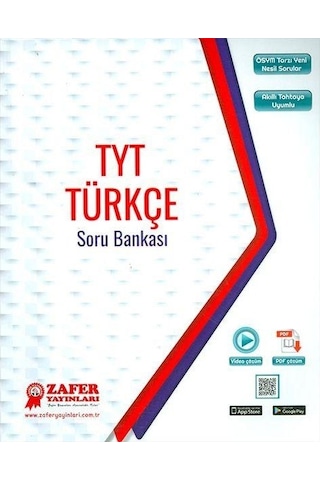 TYT Türkçe Soru Bankası - Zafer Yayınları TYT Türkçe Soru Bankası - Zafer Yayınları