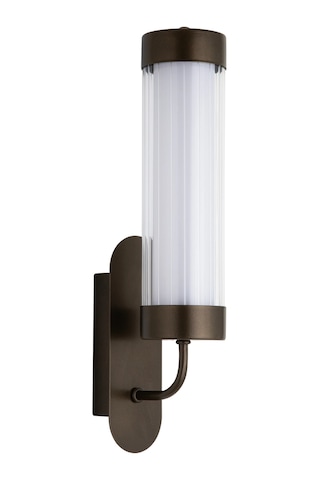 7lux Bronz Uzun Silindirik Dış Mekan Led Duvar Apliği Ip64 2700k