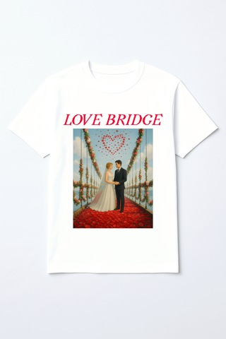 Dreamotto Love Bridge T-shirt Beyaz