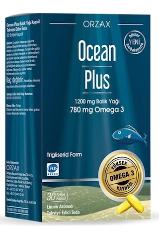 Ocean Plus 1200 Mg Balık Yağı 90 Kapsül