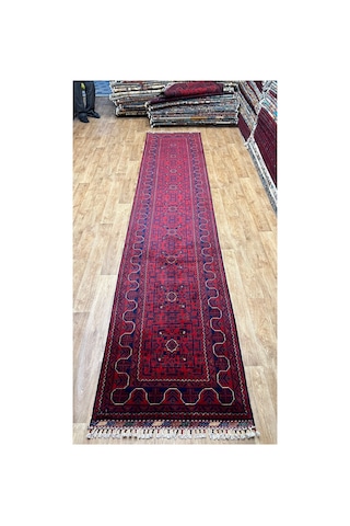 El Dokuma Afghan Halısı Bordo