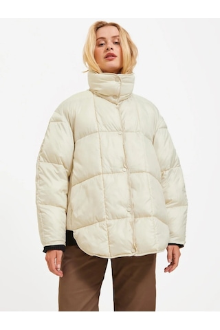 Jjxx Kapüşonlu Kırık Beyaz Kadın Mont 12237579 001