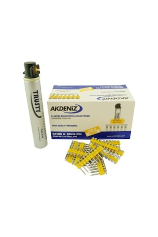 Akdeniz Gazlı Çivi Tabanca Çivi+Gaz ( Pin Gaz ) Akdeniz Tg30 2.9X27 MM