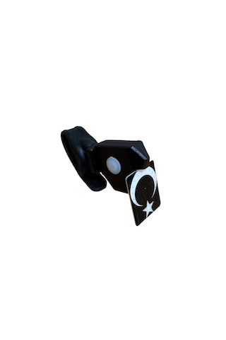 Impact Türk Bayraklı Usb Şarjlı Bisiklet Arka Stop Lambası Siyah