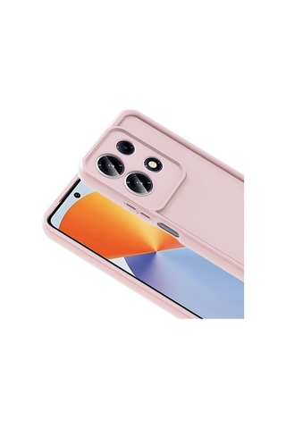 İnfinix Note 30 4g Kılıf Kamera Korumalı Ananas Silikon Kapak Pembe