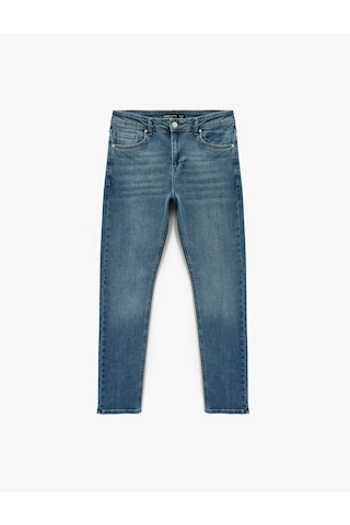 Koton Pamuklu Normal Bel Slim Fit Jean Pantolon - Brad Jean Orta İndigo 7wam40005nd