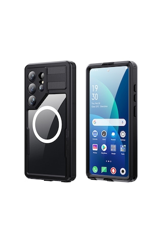 Maks Technology Galaxy Uyumlu S26 Ultra Kılıf 1-1 Su Geçirmez Kılıf - Siyah