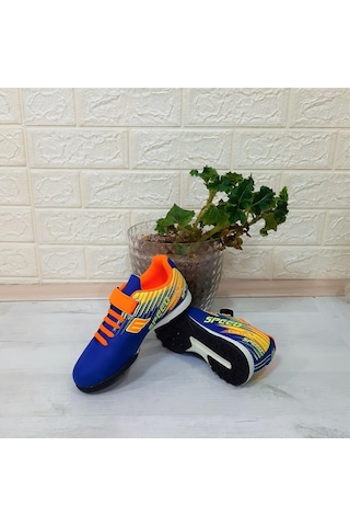 M.P Mpone 1368 Mavi-turuncu Erkek Çocuk Halısaha Futbol Ayakkabı 001