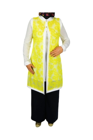 Kadın Krep Güpür Ikili Tunik Msk-0262