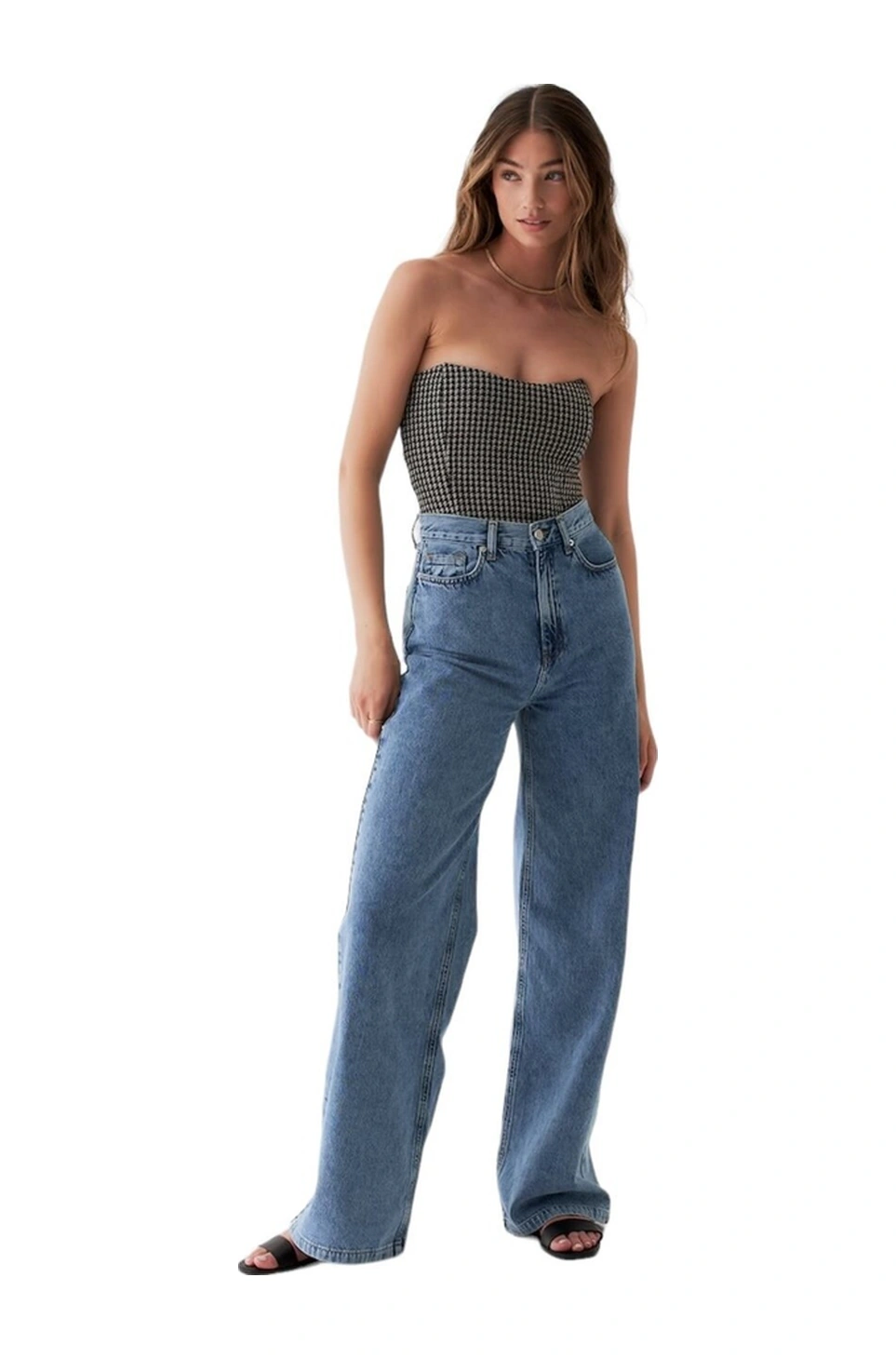 Mamayaga Kadın Straplez Korse Etkili Spor Şık Croptop Büstiyer Vizon