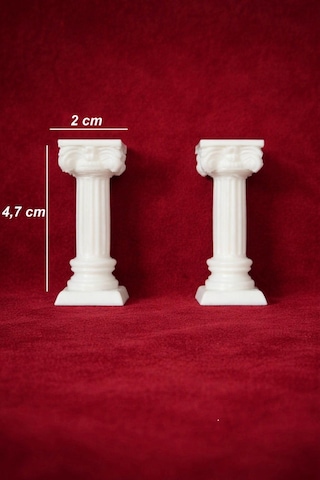 Mini Figürler 6 Lı İnsan Figürleri 2 Li Sütun Figürü Ve 1 Tane Puf Figürü Museum Of Us Müze Dekoru 8 Parça