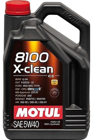 Motul 8100 X-Clean C3 SAE 5W-40 Motor Yağı 4 L