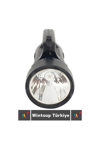 Premium Seri Uzun Ömürlü Kamp Avcı Deprem 3 Aydınlatma Modlu Şarjlı Beyaz Işık 900 Lümen El Feneri Çok Renkli