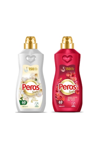Peros Soft 1440 Ml İnci Çiçeği & Kaşmir Ve Amber & Sandal Ağacı 2 Li Set 2'li Set