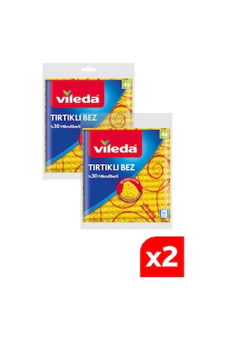 Vileda Tırtıklı 30% Mikrofiberli Mutfak Bez 10 x 5'li