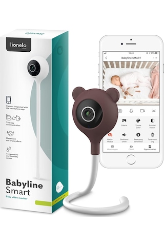 Lionelo Babyline Smart Wi-fi Bebek Kamerası, Gece Görüşlü, Hareket Ve Ses Algılamalı Kamera Sistemi
