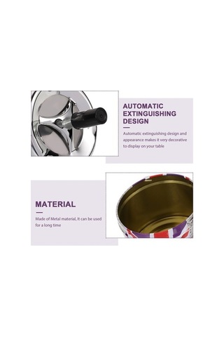 Ulzyvf Pratik Taşınabilir Tablası Söndürme Paslanmaz Otomatik Ofis Küllük Küçük İçin Gösterildiği Gibi Ev Çelik Araba Xb