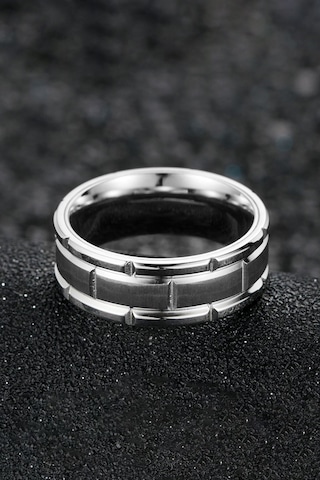 Chavin Gri Erkek Titanyum Çelik Yüzük Alyans Eu82by Gri