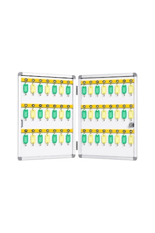 48'li İthal Alüminyum Anahtar Dolabı 27x47x5,5 Cm Gri