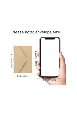 Trendooze 100 Adet Şeffaf Pencereli Haki Davetiye Zarfı Düğün İçin Takvimli Mini Kapaklı