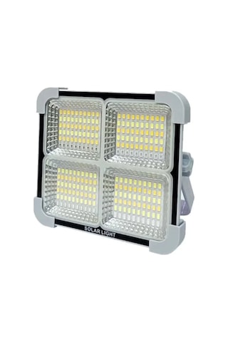 Ct-4698 Taşınabilir Solar Projektör Ip65 Güneş Enerjili 3 Renk Modu Dimmerli Ve Şarjlı Led Işık