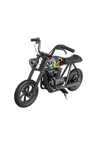 Bood Elektrikli Scooter Mini Çocuk Motoru Siyah Siyah