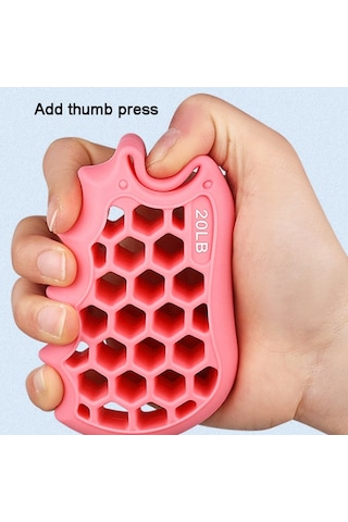 Petek Elastik Silikon Parmak Egzersizi Kavrama Güçlendirici Eğitim El Tutucu - Gri