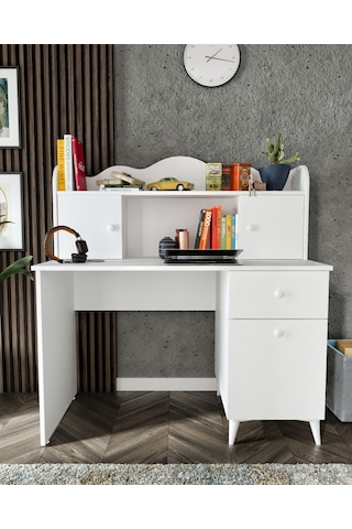 Kznhome Akasya Çalışma Masası, Bilgisayar Masası - Tamamı 1. Kalite Mdf (549196946) Beyaz