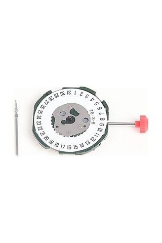 Xurunkeji 2115 Saat Hareketi + Sap + Pil 2035 Erkek Tek Takvim Altı Noktalı Elektronik Kuvars Saat Hareketi Değişimi Gümüş