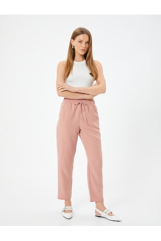 Koton Havuç Pantolon Beli Bağcıklı Modal Karışımlı Rose 4sak40013pw Pembe