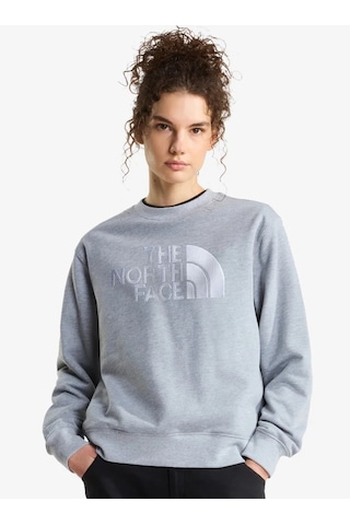 The North Face Nf0a8fxd-cqo Essential Terry Simple Dome Relaxe Kadın Sweatshirt Gri