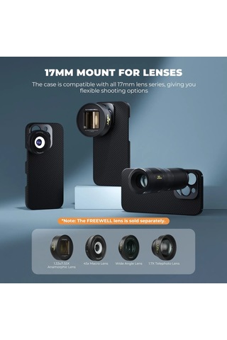 Freewell Pro Filmmaker Apple Uyumlu iPhone Case Iphone 16 Pro - 17mm Mount