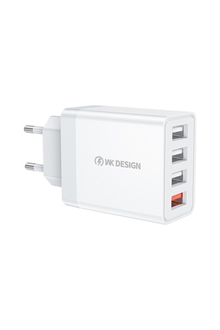 Wk Wp-u125 Youpin Serisi 18w Qc3.0 4 Usb Portları Hızlı Seyahat Şarj Cihazı, Ab Fişi Diğer