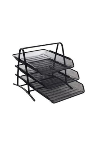 GLOBOX - 3’lü Metal Evrak Rafı