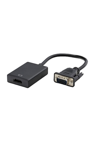 Vga To Hdmi Çevirici Sesli Dönüştürücü Adaptör Kablosu Hr4458