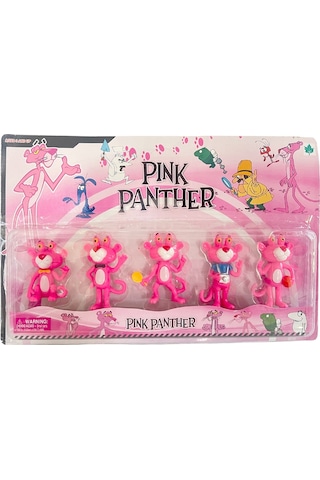 Pembe Panter Pink Panther Oyuncak Karakter Figür Seti 5li
